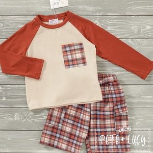 Pete+Lucy 2 piece boy short set